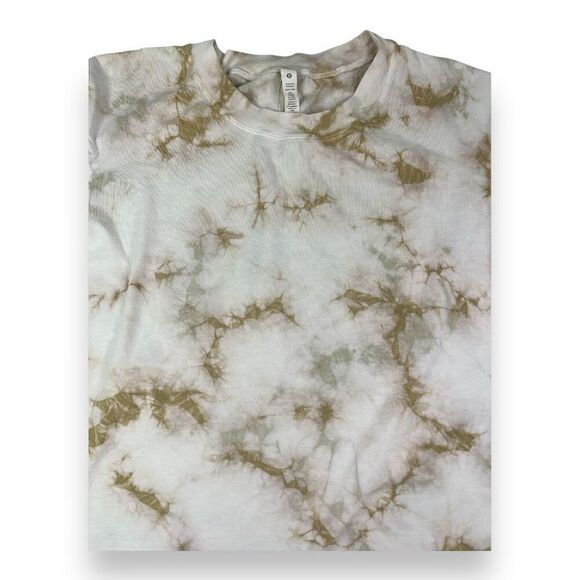 Lululemon All Yours Cut Out Short Sleeve Tie Dye Marbled Top 10 - Picture 3 of 6